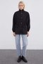 Zip-Front, Drawstring Waist, Mock Neck Trench Coat - 2