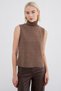 Turtleneck Thessaloniki Knitted Sleeveless Blouse - 3
