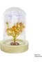 Latas Natural Carnelian Stone Tree in a Glass Dome with Wooden Base | Artificial Bonsai Feng Shui Money Tree & Good Luck for Home & Office 01 - 2