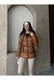 Women's Gilded Foil-Printed Puffer Coat 27003 - 3