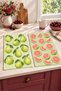 Guava-Patterned Digitally Printed 2-Piece Kitchen Towel Set, 35x55 cm - 5
