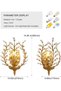 Vintage Gold Crystal Wall Light, E14 Indoor Sconce, 1 Pack - 2