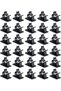 30 Pcs Black Clips Self Adhesive Backed Nylon Wire Adjustable Cable Clips Adhesive Cable Management
