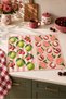 Set of 2 Digitally Printed Kitchen Towels with Guava and Lychee Patterns, 35x55 cm - 8