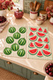 Watermelon-Patterned Digitally Printed 2-Piece Kitchen Towel Set, 35x55 cm - 8