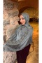 ANTHRACITE MONOGRAM JACQUARD SHAWL
