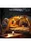 LED Rechargeable Camping Lantern, 7 White & RGB Light Modes, Camping Essentials, Hanging Tent Light - 4
