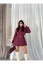 Women's Short-Belted Patchwork Trench Coat: Modern, Chic, Everyday Outerwear - 3