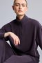 Women's Ultra-Soft Modal Mock Neck Half-Zip Sweatshirt, Dark Purple - 4