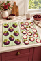 Set of 2 Digitally Printed Kitchen Towels with Mangosteen Pattern, 35x55 cm - 8