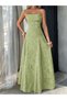 Rochie maxi, verde - 6