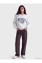 Alita City – Stand Out with the Xside Grey Printed Oversized Women’S Thick Sweatshirt. - 2