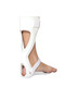 Prim Reinforced Drop Foot Orthosis AFO, Thermoplastic Ankle Foot Brace with Full Insole, Adjustable Padded Velcro Straps, Posterior Leaf Spring Support, Left or Right Leg, Sizes S to XL, White or Gray - 2