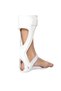 Prim Reinforced Drop Foot Orthosis AFO, Thermoplastic Ankle Foot Brace with Full Insole, Adjustable Padded Velcro Straps, Posterior Leaf Spring Support, Left or Right Leg, Sizes S to XL, White or Gray - 2