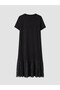 Two Mt Shop Quality Lcw Comfort Black Interlock Plain Dress - 7