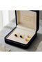 18K Gold Black Droplet Earrings