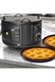 Electric Round Double Layer Turkish Oven with Thermostat, Black Countertop Pizza and Bread Oven - 4