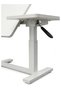 Height Adjustable Laptop Table 77-107 cm with Tilting 70 x 40 cm Top and Side Mouse Tray - 3
