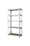 Industrial Steel Storage Shelf with 5 Adjustable MDF Shelves, Boltless Rack 86 x 36 x 183 cm - 2