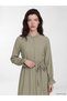LCW Comfort Green Solid-Color Dress, Featuring the ALITA CITY Touch - 2