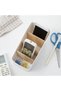 Remote Control Storage Box, Universal TV Remote Holder and Organizer with Multiple Compartments, Des - 6