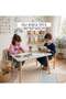 Modern Minimalist Study Table 80 x 50 x 60 cm with Smooth Tabletop and Wooden Legs for Home Office - 5