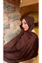 BROWN MONOGRAM JACQUARD SHAWL