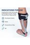 Prim Reinforced Drop Foot Orthosis AFO, Thermoplastic Ankle Foot Brace with Full Insole, Adjustable Padded Velcro Straps, Posterior Leaf Spring Support, Left or Right Leg, Sizes S to XL, White or Gray - 3