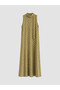 LCW Comfort Khaki Voile Polka Dot Dress, Featuring the ALITA CITY Touch - 4