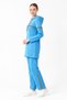 Modest Hooded Sweatsuit Set with Glittery Trim - 3