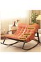 Oversized Rocking Chair with Thick Padded Cushion, Reclined Backrest and Armrests, 110 x 84 x 74 cm - 2