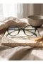 Modal, stylish PC screen reading glasses with blue light protection and round frames; interchangeable lenses - 3