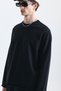 Oversize Sweatshirt with Stitching Detail - 6