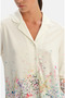 Women's Floral Print 50% Modal, 50% Cotton Shirt Collar Pajama Set - 2