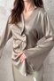 Khaki Satin Double Suit - 4