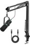 D1 USB/XLR Dynamic Mic With Noise Cancelling & Dual Gain Knobs