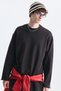 Oversize Sweatshirt with Stitching Detail - 3