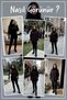 Women's Relaxed Fit Asymmetrical-Cut Sweater with a Turtleneck—Red, Brown, Gray, Burgundy, White, Beige, Anthracite - 7