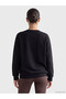 Two Mt Shop Quality Koor Sport Black Diving Fabric Plain Oversize Women's Sweatshirt - 5