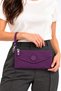 Water-Resistant Fabric-Lined Mini Clutch Bag and Shoulder Bag Wallet - 5