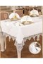 Gülse Dinner Set Table Set for 12 People 26 Pieces 160 × 260 cm Runner Set Cream