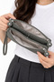 Water-Resistant Fabric-Lined Mini Clutch Bag and Shoulder Bag Wallet - 4