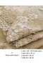 Turquoise Model Kapiçino 5 Piece Linen Lace Runner Set Stylish Dowry Box Living Room Set - 2