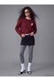 TWO MT SHOP QUALITY XSIDE Burgundy Snoopy-Printed Oversized Women's Sweatshirt