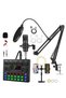 Podcast Equipment Bundle with Ring Light and Phone Holder, BM-800 Podcast Microphone Bundle w