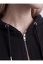 TWO MT SHOP QUALITY LCW Vision Black 3-Ply Solid Oversized Women's Zipper Sweatshirt - 3