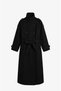 Premium Melton Coat with Black EVA Belt - 2