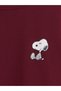 TWO MT SHOP QUALITY XSIDE Burgundy Snoopy-Printed Oversized Women's Sweatshirt - 6