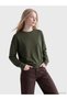 TWO MT SHOP QUALITY XSIDE Khaki Soft-Touch Oversized Women's Sweatshirt - 3