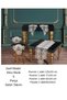 5-piece living room set lace tablecloth runner set dowry elegant model no 96801 cream - 2